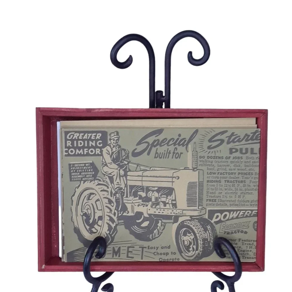 Vintage 2000 Farmer Tractor Art Of The Midwest Cards And Envelopes